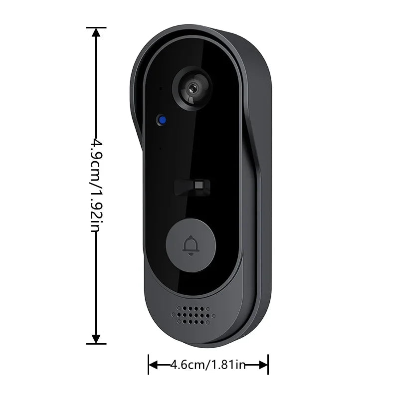 Tuya Smart Home Wireless Video Doorbell | 2.4G WiFi, Waterproof, Night Vision, HD Camera & Two-Way Voice Intercom